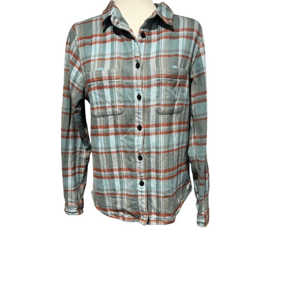 COTOPAXI Mens Mero Flannel Shirt in Bluegrass Plaid Size Small